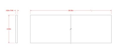 Image showing  SteelWorks 1/8 in. x 2 in. x 3 ft. Weldable Aluminum Flat