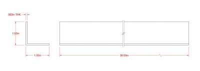 Image showing  SteelWorks 1/16 in. x 1 in. x 3 ft. Weldable Aluminum Angle