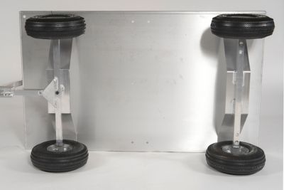 Image showing  Heavy Duty Large Aluminum Pull Wagon, ALUM003