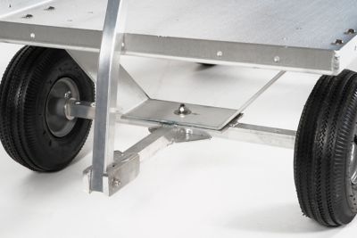 Image showing  Heavy Duty Large Aluminum Pull Wagon, ALUM003