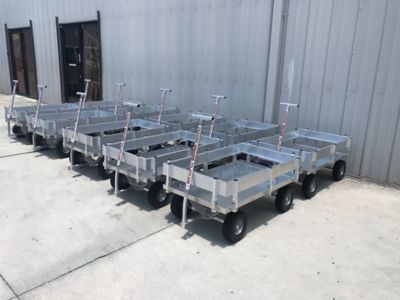 Image showing 6 th Kahuna Wagons Heavy Duty Large Aluminum Pull Wagon, ALUM003