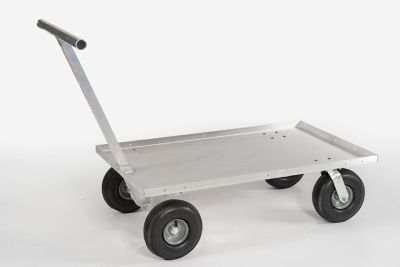 Image showing  Heavy Duty Large Aluminum Push Wagon, ALUM002