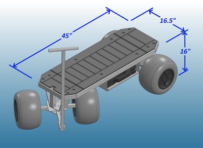 Kahuna Wagons Efoil Beach Board Buggy, EFBB