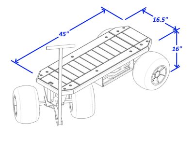Image showing  Efoil Beach Board Buggy, EFBB