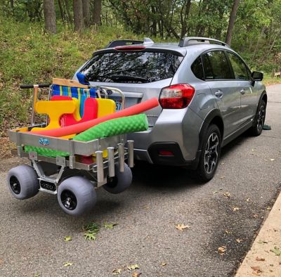 Image showing 8 th Kahuna Wagons 50 lb. Capacity Hitch Accessory for Big Kahuna UV DECK or Cypress Wagon, LED Brake Light