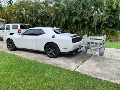 Image showing 9 th Kahuna Wagons 50 lb. Capacity Hitch Accessory for Big Kahuna UV DECK or Cypress Wagon, LED Brake Light