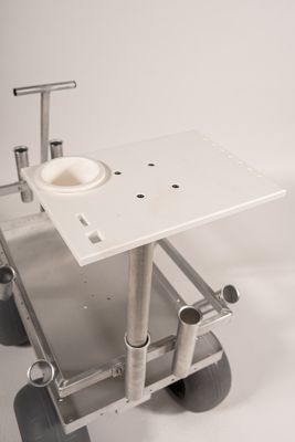 Image showing  King Starboard Cutting Board with Cup Holder & Lure/Tool Holes, CRT010-W