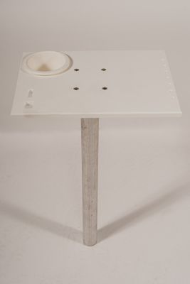 Image showing 5 th Kahuna Wagons King Starboard Cutting Board with Cup Holder & Lure/Tool Holes, CRT010-R