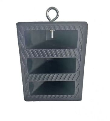 Image showing  9 in. x 7 in. x 5.2 in. Rubber Wheel Chock