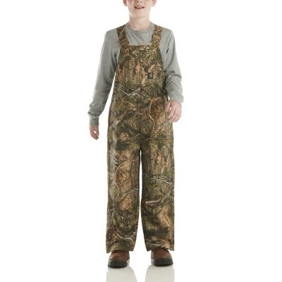 Carhartt Boys' Loose Fit Canvas Insulated Bib Overalls