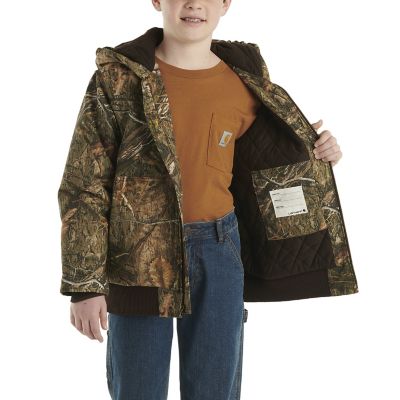 Carhartt Boys' Canvas Active Hooded Insulated Jacket