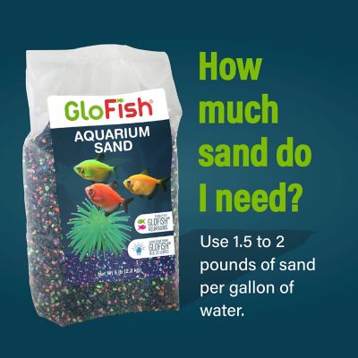 Image showing  Black with Highlights Aquarium Sand, 5 lb.