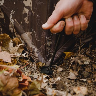Image showing 1 th Barronett Blinds All-Terrain Ground Stake Kit, 8 Threaded Tip Stakes, 4 Tie-Downs, Carry Bag