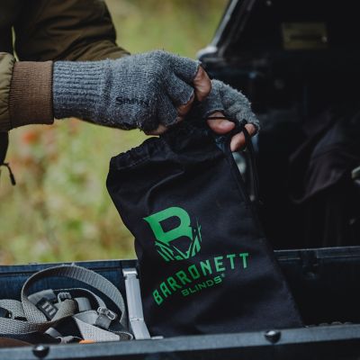 Image showing 5 th Barronett Blinds All-Terrain Ground Stake Kit, 8 Threaded Tip Stakes, 4 Tie-Downs, Carry Bag