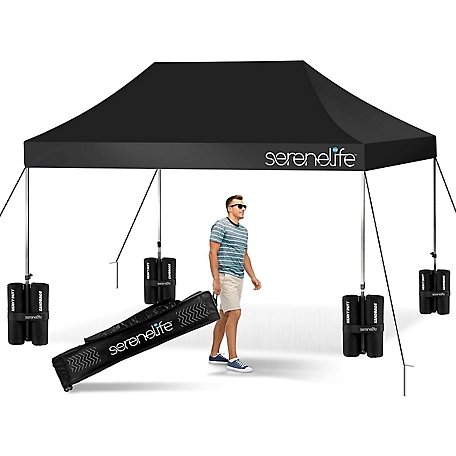 Serene Life Machrus Pop Up 10 x 15 Canopy Tent - Collapsible Pop
