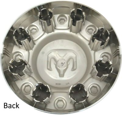 Image showing 5 th Dodge OEM Chrome Front Center Cap/Hubcap for Dodge Ram 3500 DRW Dual Rear Wheel 2019-2024, 6MP52SZ0AB/6MP52TRMAB