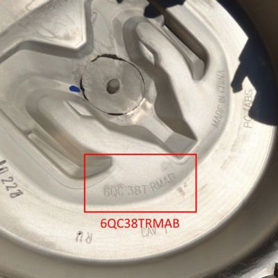 Image showing  OEM Chrome Front Center Cap/Hubcap for Dodge Ram 3500 DRW Dual Rear Wheel 2019-2024, 6QC38SZ0AB/6QC38TRMAB