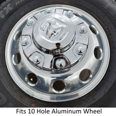 Image showing  OEM Chrome Front Center Cap/Hubcap for Dodge Ram 3500 DRW Dual Rear Wheel 2019-2024, 6QC38SZ0AB/6QC38TRMAB