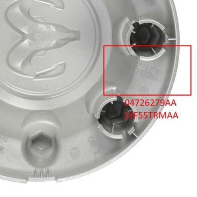 Image showing  1 Single Dodge Ram 2500 3500 SRW (Single Rear Wheel) 2014-2018 OEM Silver Center Cap / Hubcap (1XF55S4AAA/1XF55TRMAA)