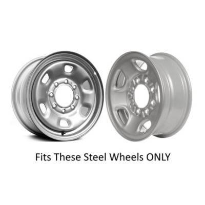 Image showing  1 Single Dodge Ram 2500 3500 SRW (Single Rear Wheel) 2014-2018 OEM Silver Center Cap / Hubcap (1XF55S4AAA/1XF55TRMAA)