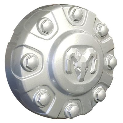 Dodge 1 Single, Dodge Ram 2500, 3500 SRW (Single Rear Wheel) 2019-2024 OEM Silver Center Cap / Hubcap (6PG02S4AAB/6PG02TRMAB)