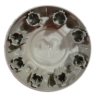 Image showing  OEM Silver Center Cap/Hubcap for Dodge Ram 2500, 3500 SRW Single Rear Wheel 2019-2024, 6PG02S4AAB/6PG02TRMAB