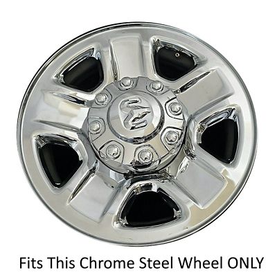 Image showing  OEM Chrome Center Cap/Hubcap for Dodge Ram 2500, 3500 SRW Single Rear Wheel 2014-2018, 4726279AA/1XF55TRMAA