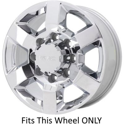 Image showing  Chrome Center Cap/Hubcap for GMC Sierra Denali 2500, 3500 SRW Single Rear Wheel 2015-2019, 22950441/22910735
