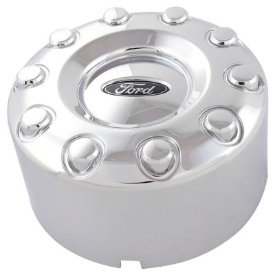 Ford 1 Single, Ford F-450, F-550, F-600 2005-2024, OEM (10 Lug) Chrome Rear Center Cap / Hubcap (5C3Z1130VA / HC3Z1130X)