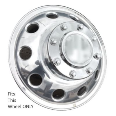 Image showing  Replica Chrome Front Center Cap/Hubcap for Dodge Ram 3500 DRW Dual Rear Wheel 2011-2018 68081020AB/68081010AB