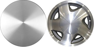 Image showing 5 th CCI Replica Brushed Center Cap/Hubcap for Chevrolet/GMC C1500, K1500 1992-1999 with 16 in. Rim 15650047/15650049