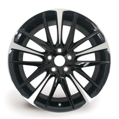 Image showing  1 Single, Toyota Camry 2018-2020 Replica 19 x 8, 15 Spoke, Black Machined Aluminum Replacement Rim / Wheel (4261106E20)