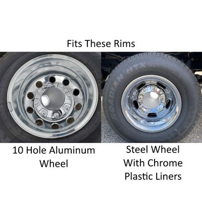 Image showing  1 Single, Dodge Ram 3500 DRW (Dual Rear Wheel) 2019-2024 Replica Chrome Rear Center Cap / Hubcap (6MP53SZ0AB)