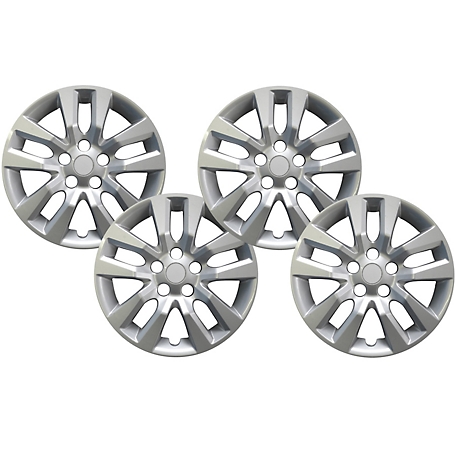 CCI Set of 4, Nissan Altima 2013-2018, Snap on Replica Hubcaps / Wheel Covers for 16 in. Steel Nissan Wheels (403153TM0B)