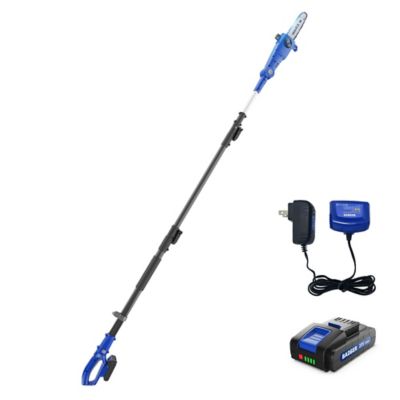 Wild Badger Power Cordless 20 Volt Telescoping Polesaw, Includes 2.0 Ah Battery and Clip-On Charger, WB20VPS