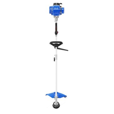Image showing 9 th Wild Badger Power 17 in. 2-in-1 Straight Shaft 31cc 4-Cycle Gas String Trimmer and Brush Cutter Blade with Bonus Harness