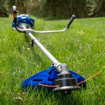 Image showing 6 th Wild Badger Power 18 in. 52cc 2-in-1 Straight Shaft Gas String Trimmer and Brush Cutter Blade, 2-Cycle
