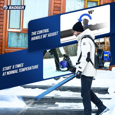 Image showing  855 CFM 53cc Gas Backpack Leaf Blower