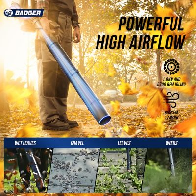 Image showing  855 CFM 53cc Gas Backpack Leaf Blower