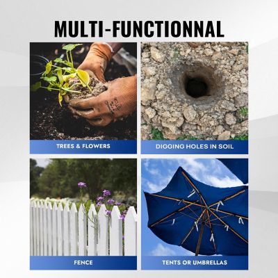 Image showing 6 th Wild Badger Power Gas 53cc Earth Auger with 8 in. x 31.5 in. Length Drill Bit Included