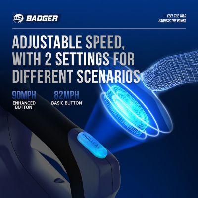 Image showing 5 th Wild Badger Power 13 in., 40 V Cordless Brushed Trimmer and Brushed Blower Combo with 2.0Ah Battery and Clip-On Charger, 2, pk.
