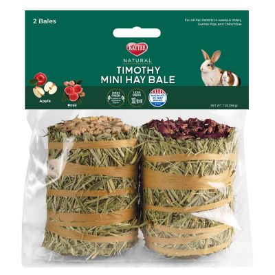Kaytee Field+Forest Mini Hay Bales Apple and Rose, 7 oz., 2 pk.