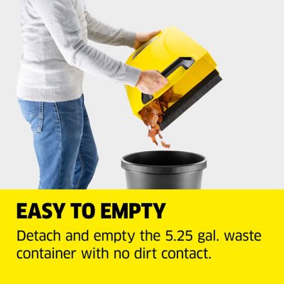 Image showing 6 th Karcher 26.8 in. S 4 Twin Walk-Behind Outdoor Hand Push Sweeper, 5.25 Gal. Capacity