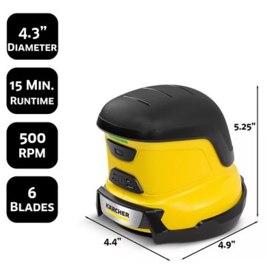 Image showing  Edi 4 Cordless Electric Handheld Ice Scraper, Rotating Disc Windshield Scraper for Ice, Snow, & Frost