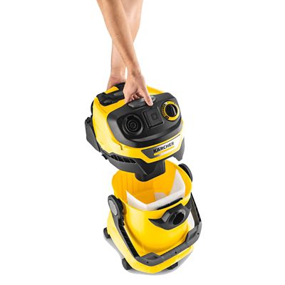 Image showing 5 th Karcher Shop Vacuum WD 5 P, 6.6 gal., 6.0 Peak HP, 33 ft. Reach, Heavy Duty, Blower Function, Crevice Tool, Floor Nozzle