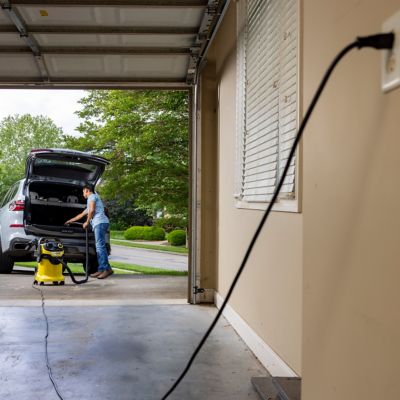 Image showing 8 th Karcher Shop Vacuum WD 5 P, 6.6 gal., 6.0 Peak HP, 33 ft. Reach, Heavy Duty, Blower Function, Crevice Tool, Floor Nozzle