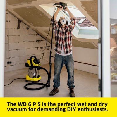 Image showing  8 gal. Corded WD 6 P S Multi-Purpose Wet-Dry Vacuum Cleaner with Attachments and Blower, 1,800W