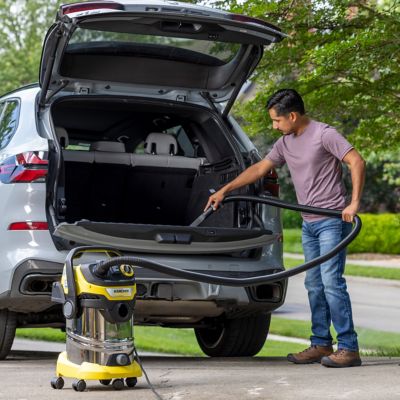 Image showing 9 th Karcher Shop Vacuum WD 6 P S, 7.9 gal, 6.2 Peak HP, 37 ft. Reach, Heavy Duty, Blower Function, Crevice Tool, Floor Nozzle