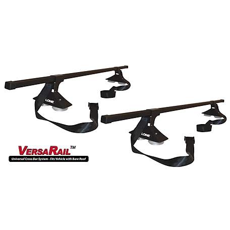 Malone Versarail 58 in. Bare Roof Cross Rail System - Roof Rack - Square Bar - Steel - Black, MPG221