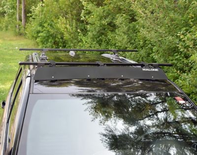 Image showing  Zephyr 48 in. Wind Fairing, Wind Deflector, Roof Rack Accessory, Universal, Black